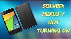 How to fix Nexus 7 not powering on