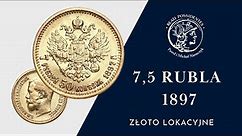 Złote 7.5 rubla Mikołaj II - Najpopularniejsza złota rosyjska moneta | Niemczyk