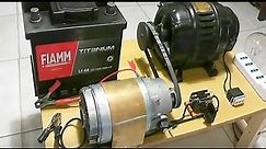 Alternator 220V & Motor generator 12V, charging system