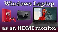 Use your Windows Laptop Display for almost any HDMI Device. ##see new video #