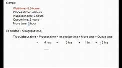 Throughput Time, Manufacturing Cycle Efficiency (Accounting)