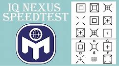 IQ Nexus speedtest (Designed by Mensa)
