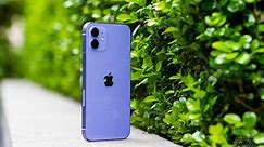 Here is the purple iPhone 12, which is purple