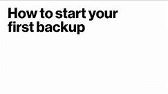 Verizon Cloud - How To Start First Backup