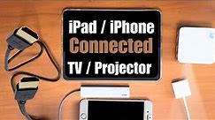 Easy way to connect iPad to a TV or projector using HDMI