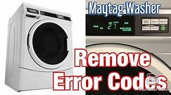 Maytag Washer: Clear Error code