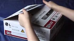LG blu-ray/dvd player BP325 unboxing and look around