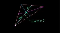 Triangle medians & centroids