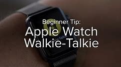 How to use Walkie-Talkie on Apple Watch