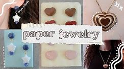 How to Make JEWELRY out of PAPER! Easy Crafts to make AT HOME!