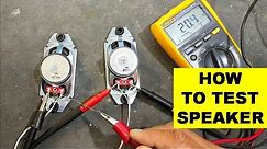 {602} How To Test Speaker With Multimeter