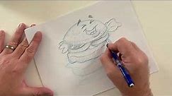 How to draw a cartoon hamburger with John-Marc