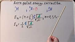 Zero-point energy (ZPE) in computational chemistry.