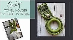 Crochet towel hanger ring pattern tutorial