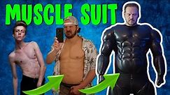 From skinny to buff to a MUSCLE MONSTER for $600 - Muscle Suit Review & movement.
