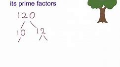 How to write a number as a product of its prime factors