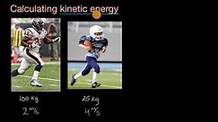 Calculating kinetic energy