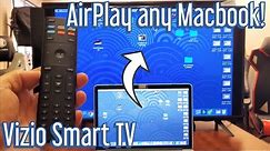 How to AirPlay (Screen Mirror) Macbook to Vizio Smart TV (Wireless Mirror)