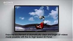 Sony BRAVIA 3DTV: 4X High Speed Panel