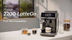 Philips Series 2200 LatteGo EP2231/40 Automatic Coffee Machine - How to Install and Use