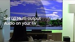 Set up Multi output Audio on your Samsung TV