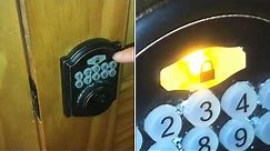 electronic deadbolt “ CHANGING the batteries” flashing yellow light (defiant)