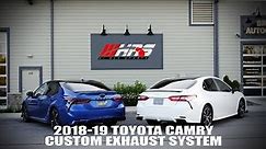 2018-2019 Toyota Camry Custom Exhaust setup for i4 & V6 XSE and i4 SE & LE
