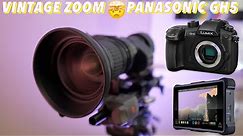 Vintage Fujinon B4 Servo Parfocal Zoom Lens Mounted To Panasonic GH5 | Atomos Ninja 4K 60p
