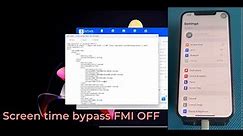iCloud Screen Time Bypass With FMI OFF - All Version Support