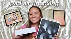 ipad air unboxing + what's on my ipad!!