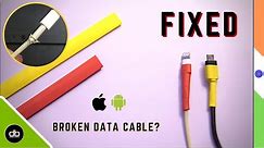 HOW TO REPAIR USB CHARGING CABLE | HOW TO FIX IPHONE CABLE | Fix ANY damaged cable with ease.