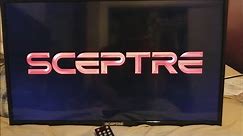 Sceptre 32" 720P HDTV X322BV-SR Unboxing and Short Demo