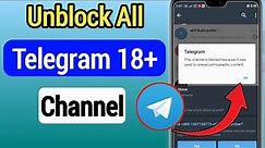 How To Fix " This Channel Can't Be Displayed " on Telegram (Android & iOS - New Process)