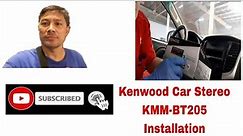 How To Install Kenwood Car Stereo [KMM-BT205]
