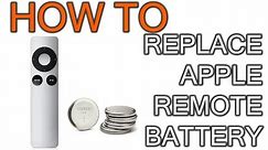 How to Replace Battery on Apple Remote