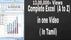 Complete Excel learning in 90 Mins | MS excel in Tamil