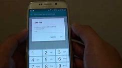 Samsung Galaxy S6 Edge: How to Change SIM Card PIN