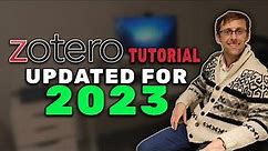 How To Use Zotero For Referencing In 2023 (NEW Tutorial)