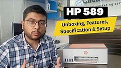HP 589 Smart Tank Wireless All in one Printer - Unboxing | Review | Features, Specification & Setup