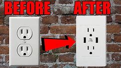 How To Install a *NEW* USB wall Outlet Easy