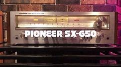 1976 Pioneer SX-650 vintage stereo receiver walkthrough and review