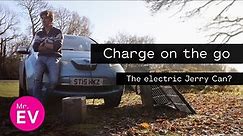 Charging an electric car with an EcoFlow battery and solar panel