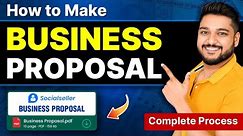 How to make a Business Proposal | Business Proposal Kaise Banaye | Social Seller Academy