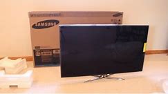 Samsung 3D LED Tv Unboxing | 60" Class 1080p Smart Tv HDTV Unbox | UN60ES7100 Television