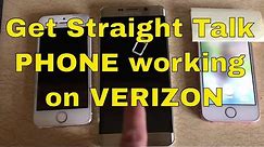 How To Get a PrePaid Phone Unlocked To Work On Verizon - Straight Talk or Older iPhone Work Around