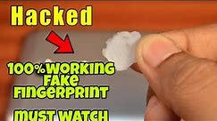 How to make a fake fingerprint?100%real fingerprint nakli fingerprint kaise बनाए it works 101%real