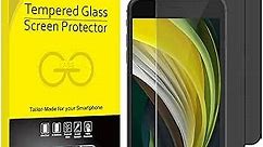 JETech Privacy Screen Protector for iPhone SE 3/2 (2022/2020 Edition), iPhone 8 and iPhone 7, Anti-Spy Tempered Glass Film, 2-Pack