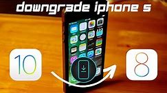 How to downgrade an iPhone 5 from iOS 10 to iOS 8 (LeetDown)