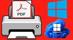 Enable the Microsoft Print to PDF Feature in Windows 10 & 11