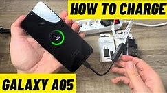 How to CHARGE Samsung Galaxy A05 & A05s